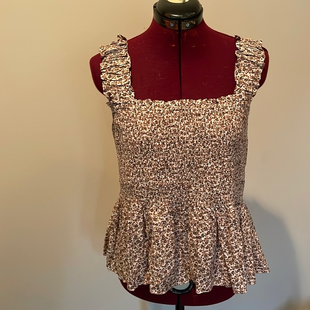 Babydoll soft floral top